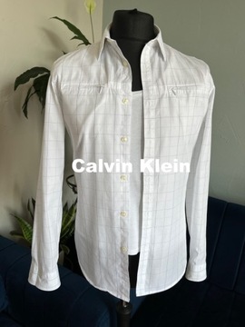 Calvin Klein biała koszula męska S