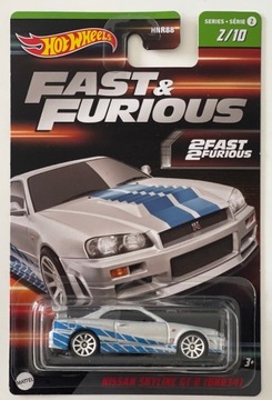 Mattel Hot Wheels fast furious nissan skyline