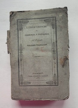 LEZIONI CRITICHE DI FISIOLOGIA E PATOLOGIA 1832