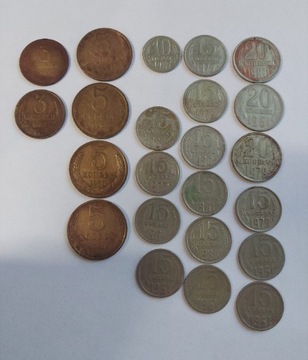 Stare monety kopiejki ZSRR 