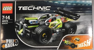 LEGO Technic Żółta wyścigówka 42072