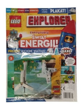 Magazyn Czasopismo LEGO Explorer- 02/2022 - Ruchome wiatraki
