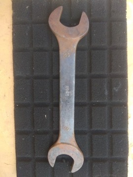 Stary solidny klucz płaski 50-55  2,26kg