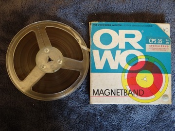Taśma szpulowa magnetofonowa ORWO szpula 17,8 cm 