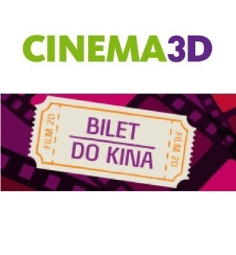 4 Bilety Kino bilet Voucher Kina Cinema3D
