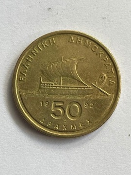 Grecja 50 drachm 1992 rok