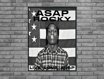 Plakat asap rocky live. love. asap