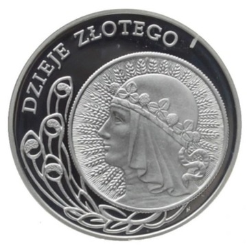 Polska 10 zł Dzieje Złotego 2006 mennicza
