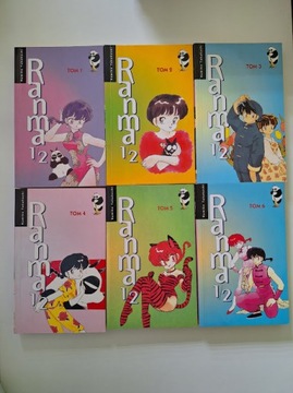 Ranma 1/2 tomy 1,2,3,4,5,6 (manga)