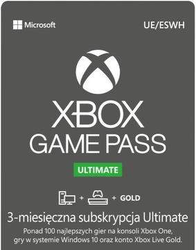 Xbox Game Pass Ultimate 3 miesiące - bez VPN