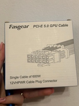 Fasgear PCI-e 5.0 GPU kabel zasilający-30cm 16pin