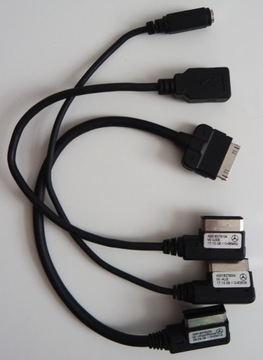 KABEL MMI AUX, USB, IPHONE - MERCEDES - ZESTAW