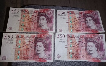 50 funtów Królowa Elżbieta II