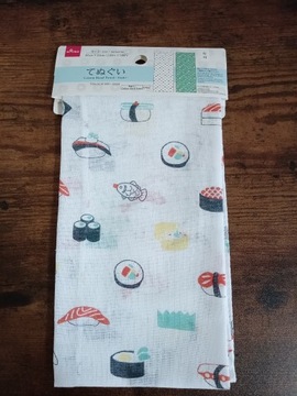 Japońskie tenugui ręcznik sushi nigiri maki