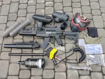 Zestaw Paintball Tippmann A5 Butla HP Mamba Maska