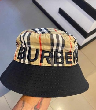 Burberry london kapelusz czapka damski kratka lato