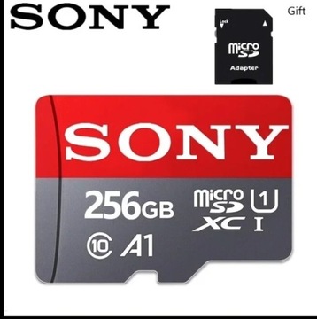 Karta pamięci SONY MicroSD 256 GB Klasa 10 + Adapter + GRATIS