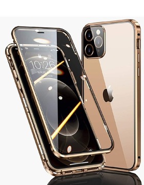 Etui z klapką iphone 12 pro moostar złoty