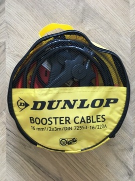 Kable rozruchowe Dunlop 16 mm2, 2x3 m, 220 A