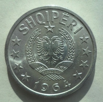 Albania 20 qindarek 1962 Stan super! Rzadka