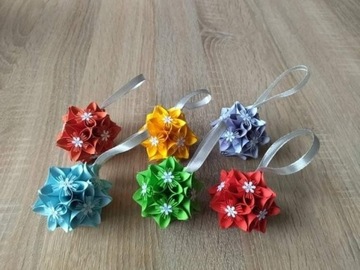 Bombki na choinkę rękodzieło origami PIĘKNE!