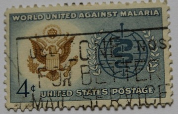 4c World United Against Malaria 1962 znaczek USA