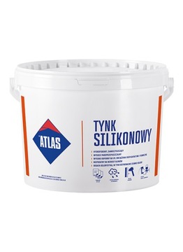Atlas Tynk silikonowy N15 baza biała 25 kg