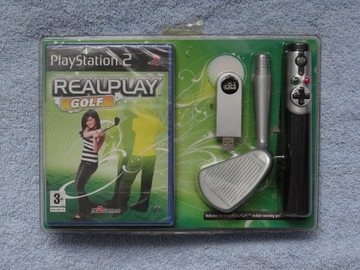 NOWY REALPLAY GOLF PS2 BOX GRA MOTION PAD SENSING