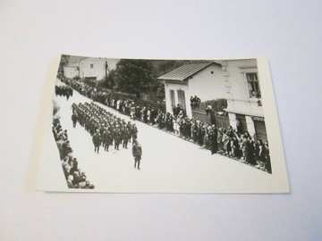CIESZYN WOJSKO 2.X.1938 ODBITKA FOTOGRAFIA