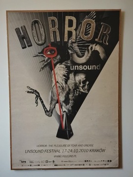 Oficjalny plakat Unsound 2010 Horror oryginał 