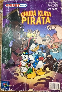 Kaczor Donald Disney Chuda Klata Pirata komiks