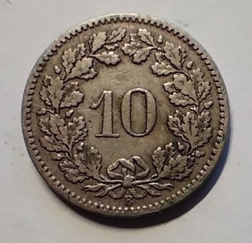 10 Rappen 1897 Szwajcaria