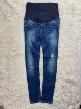 H&M 42 Spodnie Ciążowe Jeans Strecz