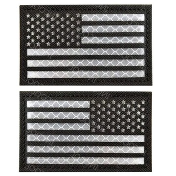 2x Naszywka morale patch Combat ID USA biała 8x5cm