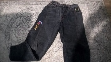 Spodnie jeans CIAO vintage damskie naszywki modne 