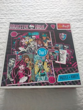 MONSTER HIGH puzzle 3 w 1 TREFL