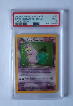 PSA 9 Pokemon Dark Slowbro Holo 12/82 1st edition