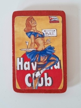 Kuba magnes na lodówkę Havana club Dziewczyna