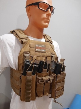 NOWA Plate Carrier na SAPI + 7 ładownic kamizelka 