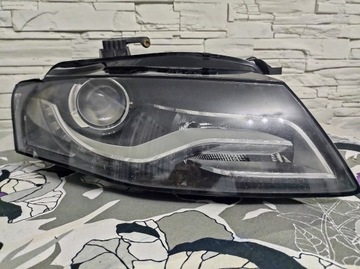 Lampa reflektor Audi A4 B8 prawa