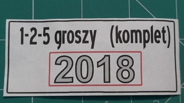 #.1, 2, 5, groszy 2018- trzy woreczki* 