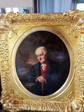 Portret-Obraz olejny połowa XIXwiek
