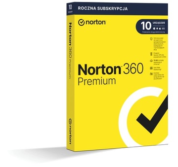 Norton 360 Premium 10 stanowisk 1 rok /bez karty