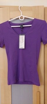 Koszula - t-shirt damska fioletowo XS NewYorker 