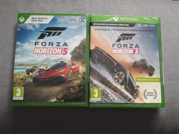 2 gry Forza Horizon 5 oraz Forza Horizon 3 PL nowe