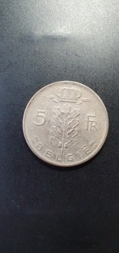 Belgia 5 franków 1963 rok / E