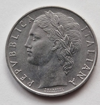 Włochy,100 Lirów 1973r.