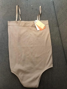 H&M Active Nowe body do ćwiczeń fit nude beż XL