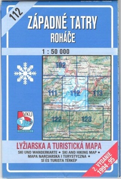 Zapadne Tatry Rohace - mapa 1:50 000