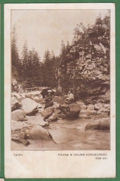 Tatry - ok.1910r. - Pisana w dol. Kościel.